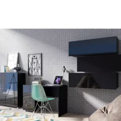 Zestawy Mebli Młodzieżowych>GiB Meble Meble młodzieżowe połysk MODERN 15 czarny