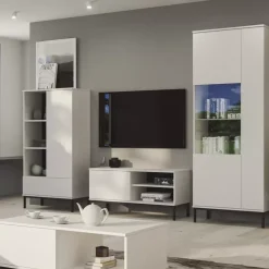 Zestawy Mebli Do Salonu>GiB Meble Meble w stylu loft QUARTE Białe