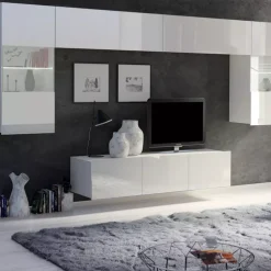 Meblościanki|Zestawy Mebli Młodzieżowych>GiB Meble Meblościanka biała połysk MODERN 2 biały