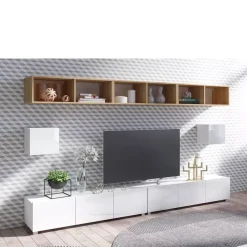 Meble Młodzieżowe|Zestawy Mebli Do Salonu>GiB Meble Meblościanka biały połysk MODERN 34