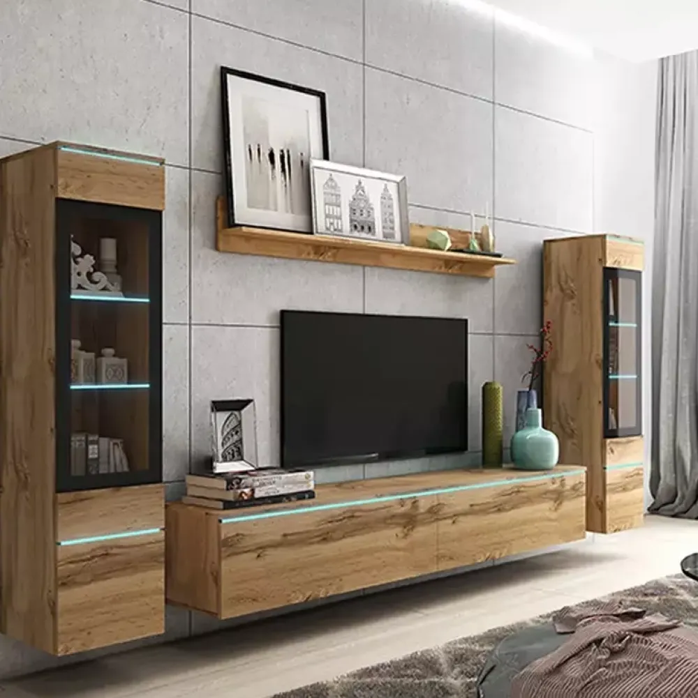 Meblościanki>BRATEX Meblościanka VELLORE XL dąb wotan