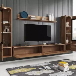 Meblościanki>BRATEX Meblościanka VELLORE XL dąb wotan