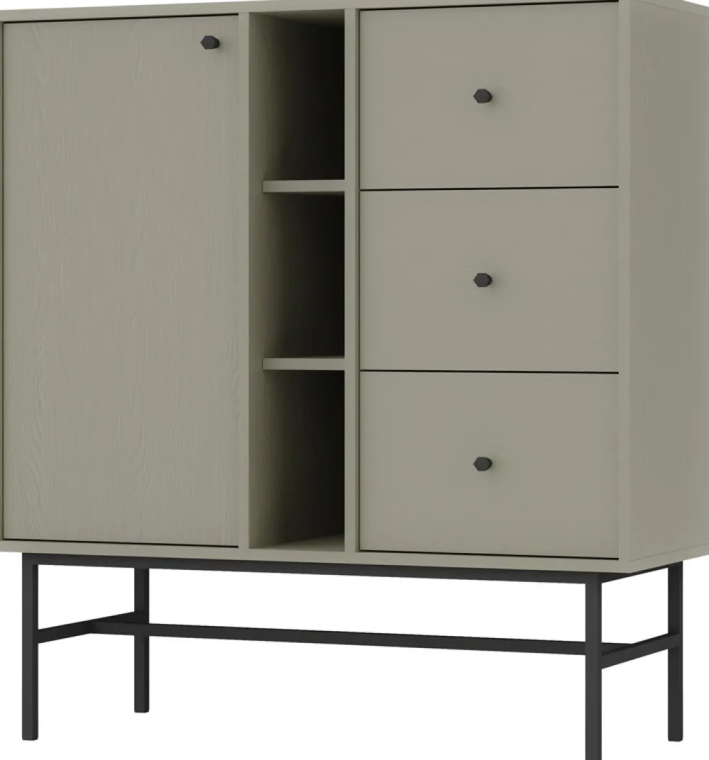 Meblościanki>Lempert Meblościanka do nowoczesnego salonu z szafką RTV TOKEN eukaliptus