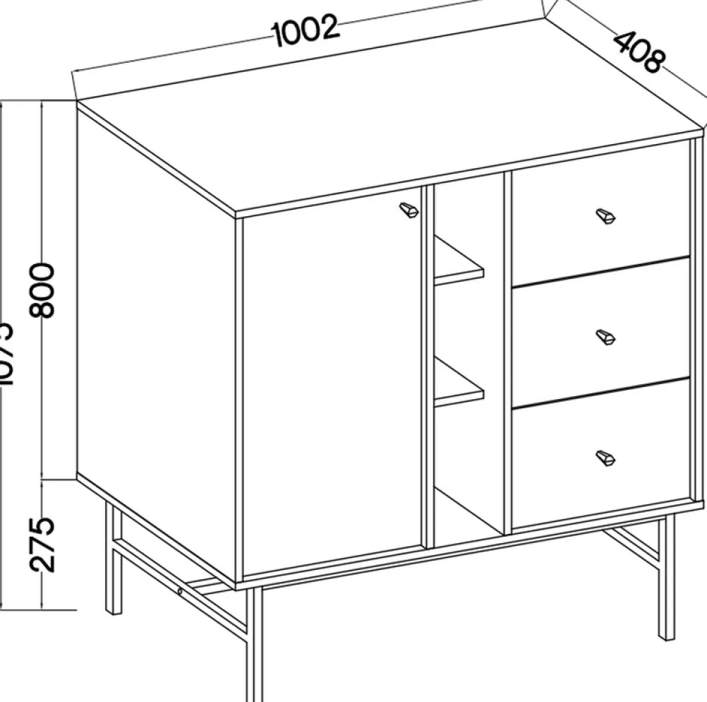 Meblościanki>Lempert Meblościanka do nowoczesnego salonu z szafką RTV TOKEN eukaliptus