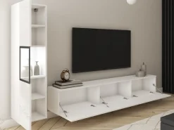 Zestawy Mebli Do Salonu|Meblościanki>BRATEX Meblościanka do salonu BRAVIN biały