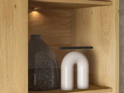 Zestawy Mebli Do Salonu|Meblościanki></noscript>ML Meble Meblościanka do salonu MONELLI dąb stylowy