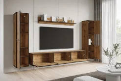 Meblościanki>BRATEX Meblościanka do salonu nowoczesna pod telewizor BUENO dąb wotan