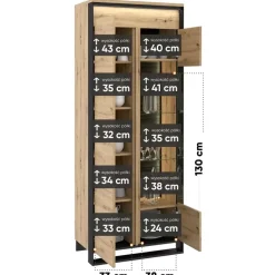 Meblościanki|Zestawy Mebli Do Salonu></noscript>lenart. Meblościanka do salonu z komodą QUANT dąb artisan