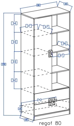 Meble Dla Dzieci|Zestawy Mebli Dziecięcych></noscript>DOMEL Meblościanka dziecięca z biurkiem NICO
