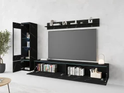 Meblościanki>BRATEX Meblościanka nowoczesna do salonu pod telewizor VELLORE san sebastian