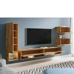 Meblościanki>BRATEX Meblościanka rtv MADERA dąb wotan