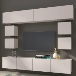 Meblościanki>GiB Meble Meblościanka RTV do pokoju salonu MODERN 16 kaszmir