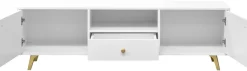 Szafki Rtv>Stolar Minimalistyczna szafka RTV do salonu 160 cm SELMA