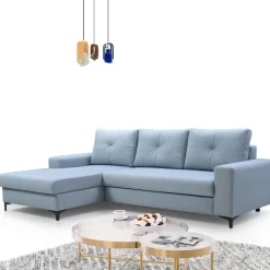 Meble Dla Dzieci|Narożniki></noscript>LASKI Minimalistyczny narożnik do salonu z funkcją spania AURORA