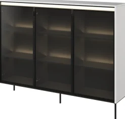 Witryny></noscript>lenart. Modna niska witryna na książki do salonu 150 cm TREND