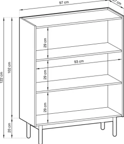 Zestawy Mebli Do Salonu></noscript>PIASKI Modułowe meble do salonu dąb riviera BURGOS