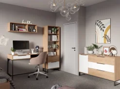 Zestawy Mebli Młodzieżowych|Komody></noscript>GiB Meble Młodzieżowa komoda na ubrania LORRO dąb hikora