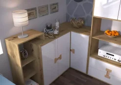 Zestawy Mebli Młodzieżowych></noscript>DOMEL Młodzieżowa komoda narożna INDEX