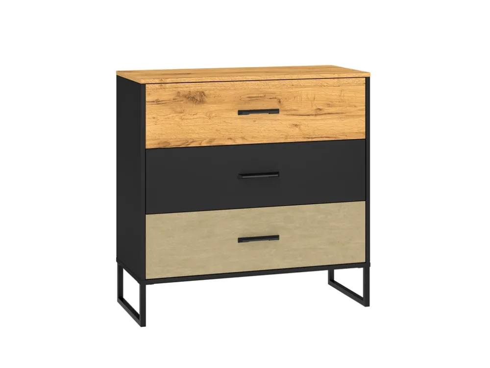 Zestawy Mebli Młodzieżowych|Komody>ML Meble Młodzieżowa komoda z szufladami w stylu loftowym COLT