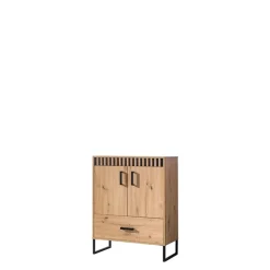 Zestawy Mebli Młodzieżowych|Meblościanki></noscript>DOMEL Młodzieżowa meblościanka z biurkiem LAMELIX dąb artisan