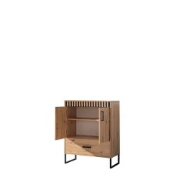 Zestawy Mebli Młodzieżowych|Meblościanki></noscript>DOMEL Młodzieżowa meblościanka z biurkiem LAMELIX dąb artisan