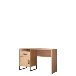 Zestawy Mebli Młodzieżowych|Meblościanki></noscript>DOMEL Młodzieżowa meblościanka z biurkiem LAMELIX dąb artisan