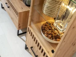 Zestawy Mebli Młodzieżowych|Meblościanki></noscript>DOMEL Młodzieżowa meblościanka z biurkiem LAMELIX dąb artisan