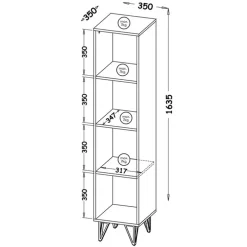 Meble Młodzieżowe|Zestawy Mebli Młodzieżowych></noscript>DOLMAR Młodzieżowa meblościanka z biurkiem i szafą LOSTI