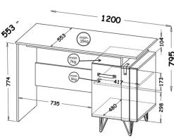 Meble Młodzieżowe|Zestawy Mebli Młodzieżowych></noscript>DOLMAR Młodzieżowa meblościanka z biurkiem i szafą LOSTI
