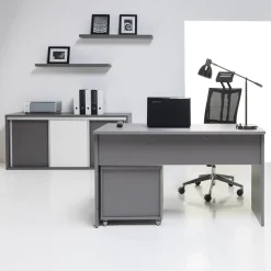 Zestawy Mebli Młodzieżowych|Półki>MARIDEX Młodzieżowa półka na książki 100 cm ZENTO popiel