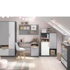 Zestawy Mebli Młodzieżowych|Szafy Dwudrzwiowe></noscript>lenart. Młodzieżowa szafa dwudrzwiowa 90 cm drążek szuflada POK