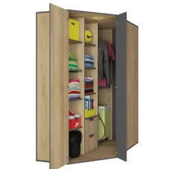 Meble Dla Dzieci|Zestawy Mebli Młodzieżowych>MEBLAR Młodzieżowa szafa narożna NELSE