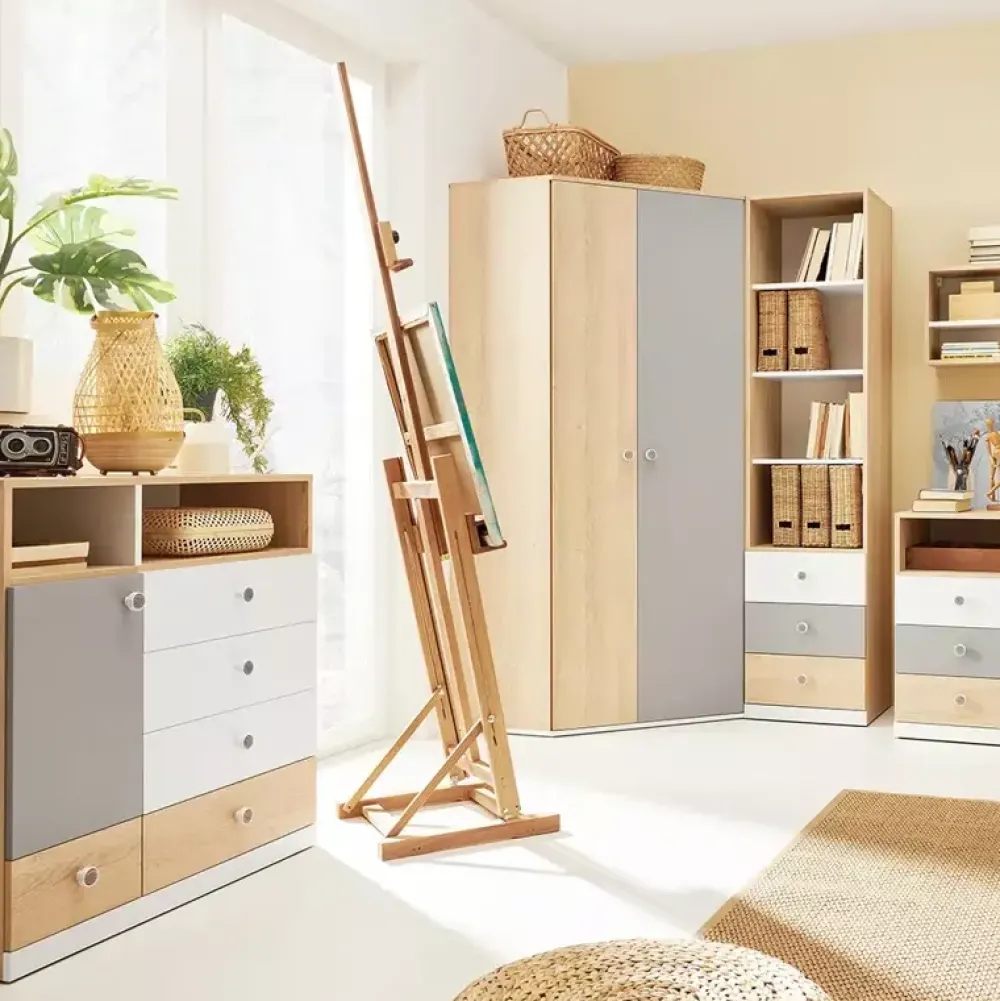 Zestawy Mebli Młodzieżowych|Szafy Dwudrzwiowe>MEBLAR Młodzieżowa szafa narożna PATHE