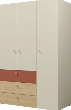 Meble Młodzieżowe|Zestawy Mebli Młodzieżowych>JUREK Młodzieżowa szafa trzydrzwiowa z półkami 120 cm YOKO