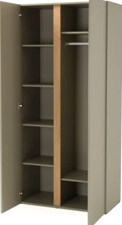 Meble Dla Dzieci|Meble Młodzieżowe>MEBLAR Młodzieżowa szafa uchylna 90 cm z półkami i drążkiem LISSARO