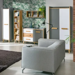 Biurka|Zestawy Mebli Młodzieżowych></noscript>DOLMAR Młodzieżowe biurko komputerowe z szufladami 120 cm WARSAW