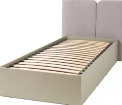 Meble Dla Dzieci|Meble Młodzieżowe>MEBLAR Młodzieżowe łóżko 90x200 cm jednoosobowe z pojemnikiem i stelażem LISSARO eukaliptus