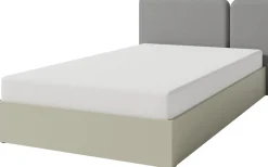 Meble Dla Dzieci|Meble Młodzieżowe>MEBLAR Młodzieżowe łóżko 120x200 cm ze stelażem i pojemnikiem LISSARO jednoosobowe eukaliptus