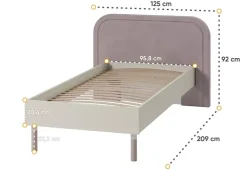 Meble Młodzieżowe|Zestawy Mebli Młodzieżowych></noscript>lenart. Młodzieżowe łóżko ze stelażem HARMONY 90x200 cm