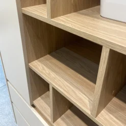 Meble Młodzieżowe|Regały Na Książki></noscript>MEBLAR Młodzieżowy regał 80 cm na książki do pokoju nastolatka LISSARO