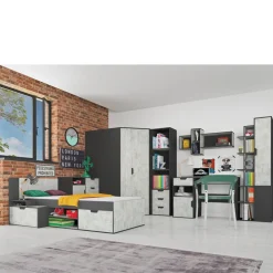 Zestawy Mebli Młodzieżowych></noscript>MEBLAR Młodzieżowy regał na ksiażki NELSE