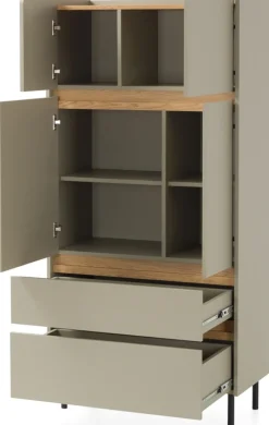 Meble Młodzieżowe>MEBLAR Młodzieżowy regał na książki z szufladami 80 cm LISSARO