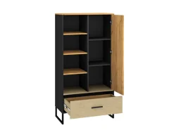 Meble Młodzieżowe|Zestawy Mebli Młodzieżowych>ML Meble Młodzieżowy regał z szufladą w stylu loftowym COLT