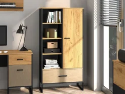 Meble Młodzieżowe|Zestawy Mebli Młodzieżowych></noscript>ML Meble Młodzieżowy regał z szufladą w stylu loftowym COLT