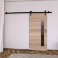 Drzwi Przesuwne>przesuwne.com Naścienne drzwi przesuwne do garderoby 90cm PASCO dąb sonoma