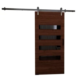 Drzwi Przesuwne>przesuwne.com Naścienne drzwi przesuwne do pokoju 70 cm CRISTO wenge