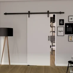 Drzwi Przesuwne>przesuwne.com Naścienne drzwi przesuwne 90 cm ANZIO białe biały