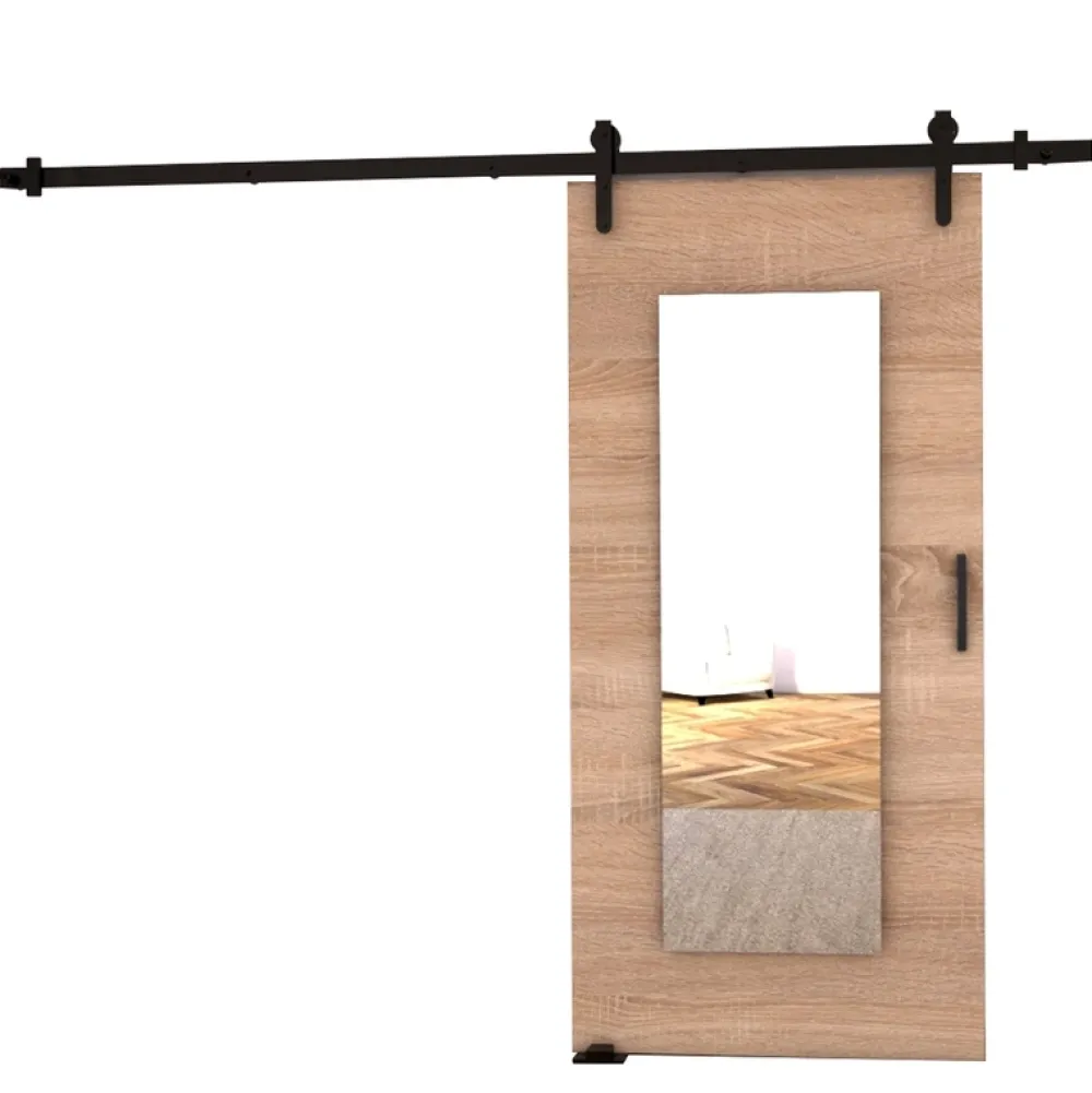 Drzwi Przesuwne>przesuwne.com Naścienne drzwi przesuwne do pokoju 100 cm CAPPE dąb sonoma