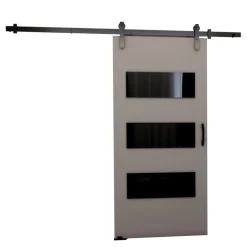 Drzwi Przesuwne>przesuwne.com Naścienne drzwi przesuwne do garderoby 90 cm VITRE szary