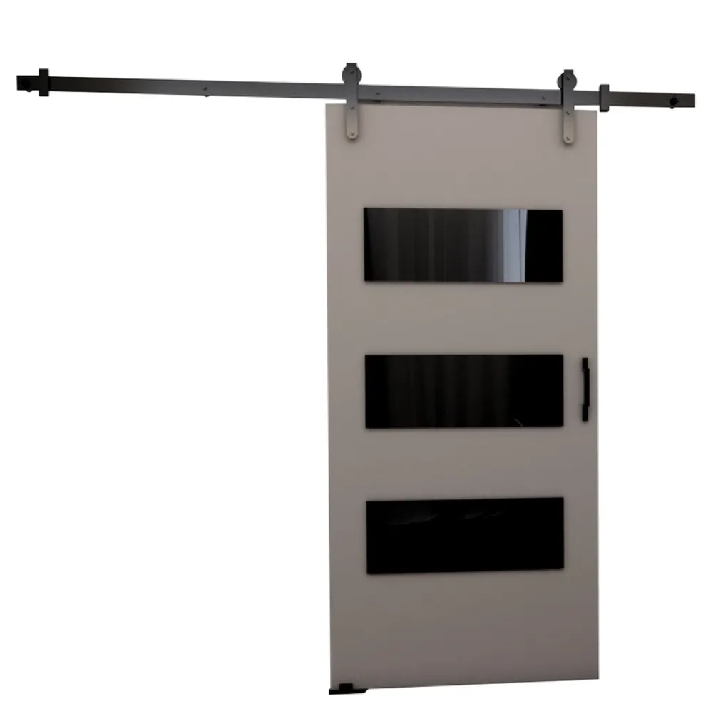 Drzwi Przesuwne>przesuwne.com Naścienne drzwi przesuwne do garderoby 90 cm VITRE szary